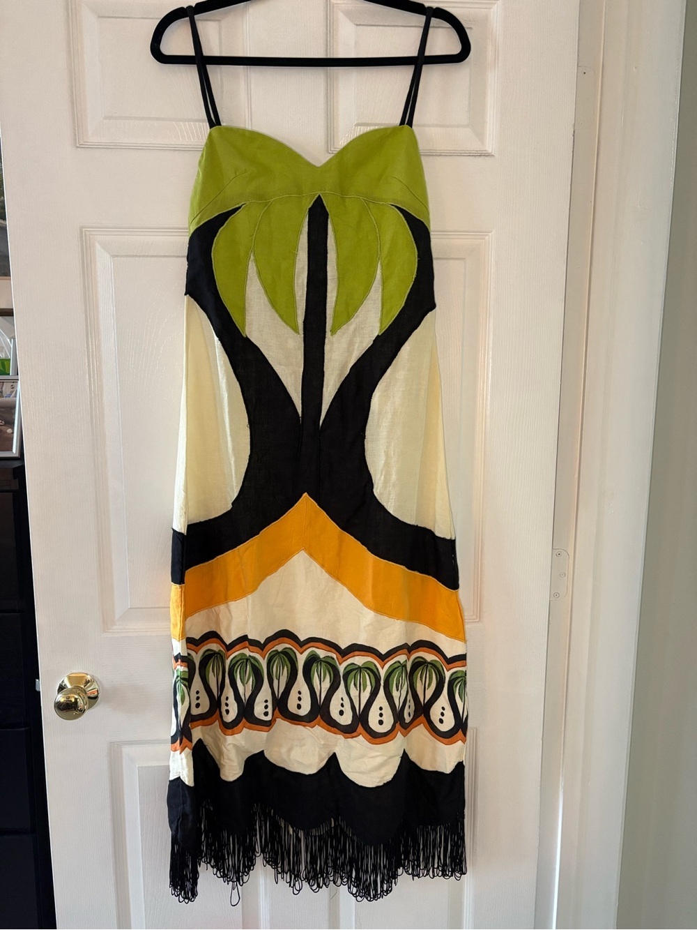 Farm Rio Off-White Coconut Tree Flow Lenzing™ Ecovero™ Euroflax™ Dress 👗 🥥 🌴 - Picture 4 of 10